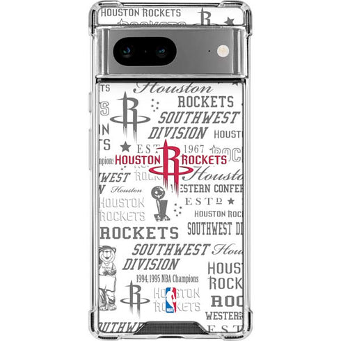 NBA Houston Rockets Historic Blast Google Pixel 8a Clear Case